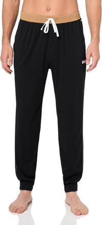 HUGO BOSS Mens Piping Detail Balance Pants, Black