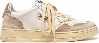 Autry Beige Logo Sneakers