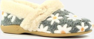 Lunar Womens Ellis Womens Slippers - Grey Textile - Size: 7