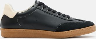 AllSaints Leather Leo Low Top Leather Trainers, Size: UK 8/US 9/EU 42