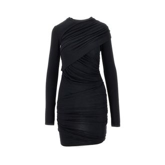 Isabel Marant Denise draped mini dress Woman 36