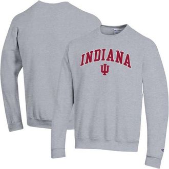 Champion Mens Champion Heather Gray Indiana Hoosiers Arch Over Logo Pullover Sweatshirt at Nordstrom, Size Xx-Large