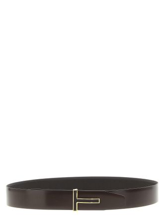 Tom Ford Mens Brown Calfskin Belt