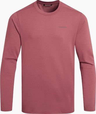 Craghoppers Mens Craghoppers Mens Abel Nosilife Long-Sleeved T-Shirt - Red - Size: 44