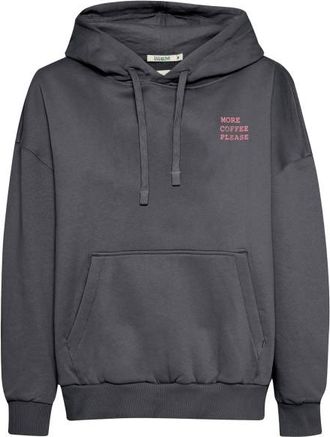 Greenbomb Dog Coffee Mello Hoodie f&uuml;r Damen | grau/blau