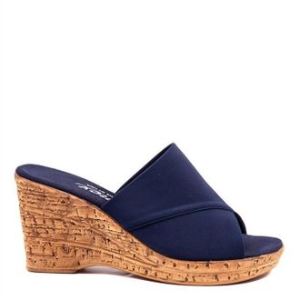Onex Womens Christina Wedge Heel In Navy