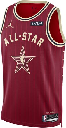 Nike Jordan Mens LeBron James 2024 NBA All-Star Weekend Essential Jordan Dri-FIT NBA Swingman Jersey in Red | FQ7736-603