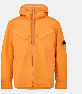 C.P. Company Mens Nylon Padded Overshirt - Orange - Size: 38/Regular