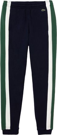 Lacoste Heren Geborsteld Fleece Cut & Sew Joggingbroek (Donkerblauw/Groen/Wit)