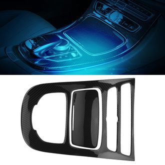 OEM Cubierta Decorativa Para El Panel Central De La Palanca De Cambios Del Mercedes Clase E W213 2016-2018 - Fibra De Carbono