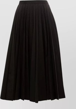 Junya Watanabe wool pleated midi skirt
