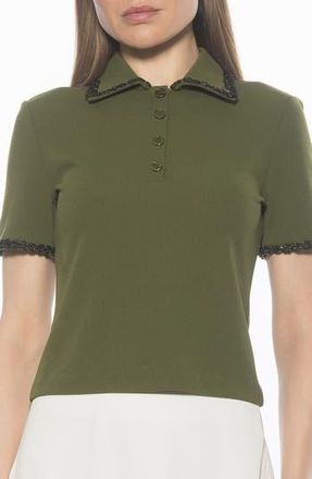 Alexia Admor Brianna Polo in Army Green at Nordstrom Rack, Size X-Large