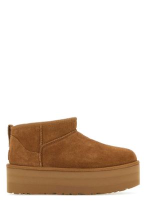 UGG Biscuit Suede Classic Ultra Mini Platform Ankle Boots