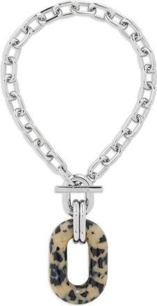 Paco Rabanne Schakelhalsketting met schildpadschild-effect - Zilver