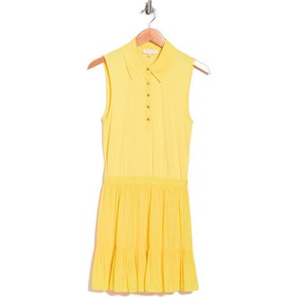 Ramy Brook Odette Mixed Media Sleeveless Minidress in Lemon Drop at Nordstrom Rack, Size Xx-Large