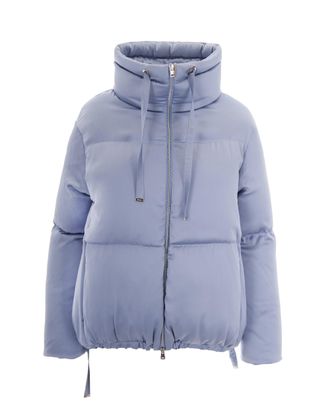 Herno Light Blue High Neck Padded Down Jacket