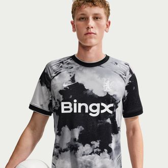 Nike Chelsea FC Nike Mens Dri-FIT Soccer Pre-Match Top in Grey | II3120-098