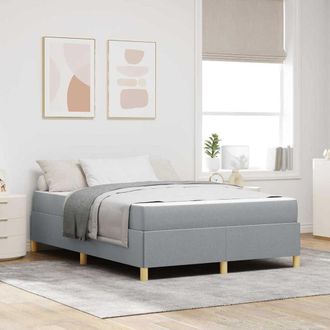 vidaXL Vidaxl - Letto A Molle Grigio Chiaro E Bianco E Grigio Chiaro