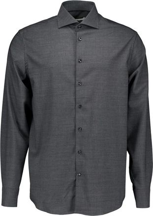 John Miller Lange Mouw Overhemden - Heren - Casual Overhemden - Grijs - 4XL - Overhemden