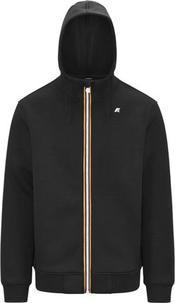 K-Way Rainer Spacer Fleece Striped Trim Hooded Jacket