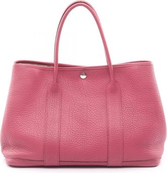 Herm&egrave;s Pink Negonda Leather Tote Bag (Pre-Owned)
