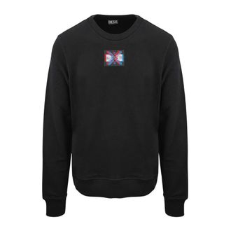 Diesel Sweatshirt - Heren - Sweatshirts & Hoodies - Zwart - Maat: S Katoen