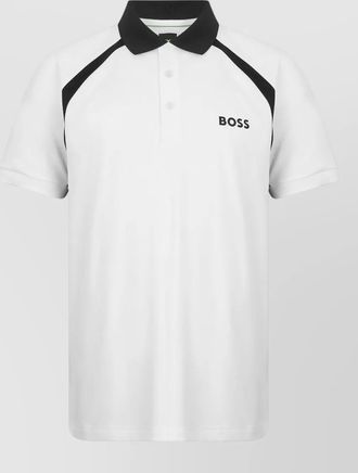 HUGO BOSS slim fit polo shirt contrast collar