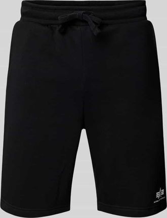 Alpha Industries Alpha Industries Sweatshorts mit elastischem Bund und Tunnelzug in Black, Gr&ouml;&szlig;e S