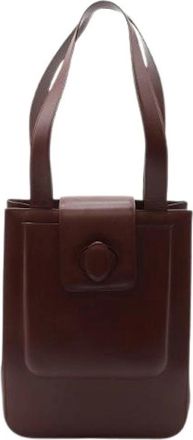 Cartier Pre-owned Must de Cartier Leren Tote Bag - Dames - Vintage Shopper - Bruin - ONE Size - Leer - Vintage