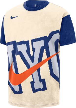Nike New York Knicks Essential City Edition Nike Mens NBA Max90 T-Shirt in Brown | HV5505-120