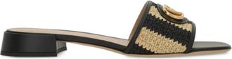 Valentino Garavani Schoenen, Dames, Zwart, 36 EU, VLogo Signature Slide