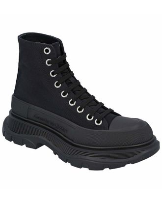 Alexander McQueen Alexander Mcqueen Womens Canvas Tread Slick Boot, Never Worn (Authentic Pre- Loved)