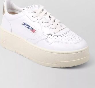 Autry leather platform low-top sneakers
