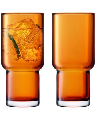 LSA International Lsa International Set Of 2 Utility Highball 13Oz