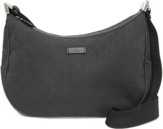 Gucci Pre-owned Canvas Schoudertas - Dames - Vintage Schoudertas - Zwart - ONE Size - Vintage