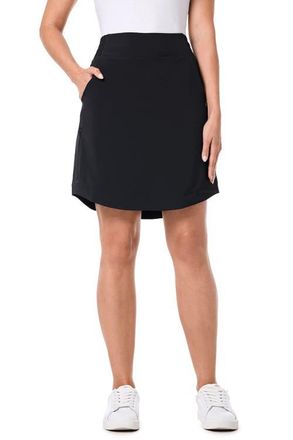 Coolibar Pisa Travel Skort, UPF 50+ Sun Protection in Black at Nordstrom, Size Xx-Large