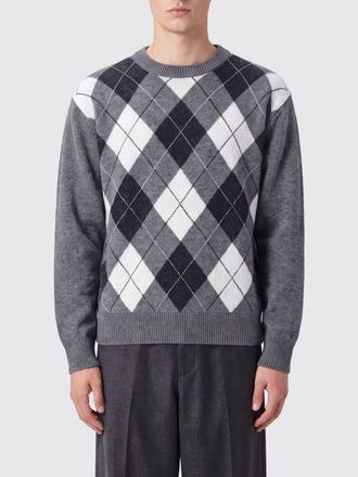 Dunst Maglia girocollo in pura lana con motivo a rombi
