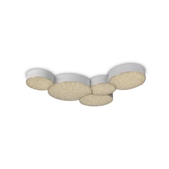 Netlighting Fusion Flush Ceiling Light 63.5cm x 46.3cm 43W LED 3000K 2120lm in White | Size: 63.5 cm x 46.3 cm