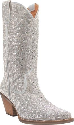 Dingo Silver Dollar Rhinestone Western Boot at Nordstrom, Size 9.5