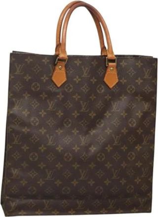 Louis Vuitton Tweedehands Canvas Louis Vuitton tassen - Dames - Vintage Shopper - Bruin - ONE Size - Leer - Vintage
