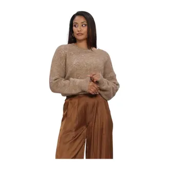 Nukus Nukus, Truien & Vesten, Dames, Beige, M, Polyester, Konstanza Pullover Flower