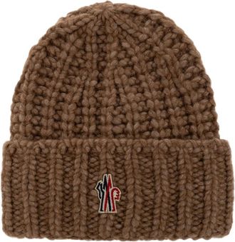 Moncler Berretto Grenoble Apres-Ski - - Accessories - Donna - Marrone - ONE SIZE