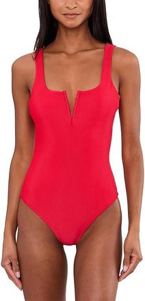 Beach Riot Tropez One Piece Womens Swimsuits One Piece Red : MD, Polyester/Spandex