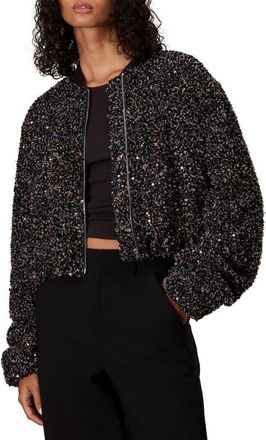 Rag & Bone Samira Bomber Jacket in Black Multi at Nordstrom Rack, Size X-Small