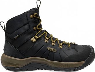 Keen Mens Revel Iv Mid Polar Boot In Black/lemon Curry