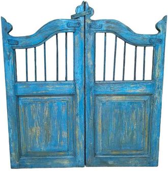 Wanderlust Deco Puerta De Madera Acabado Artesanal 80x3x103h Cm