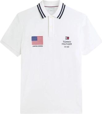 Tommy Hilfiger Polo Shirt - Heren - Polos - Wit - XL - Katoen - Tops