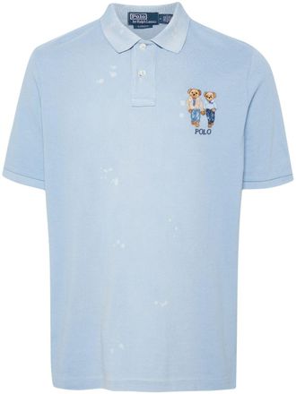 Polo Ralph Lauren Polo con ricamo Polo Bear - Blu