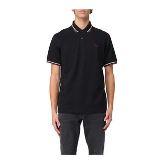 Fred Perry Tops, Heren, Zwart, S, Polo Shirts