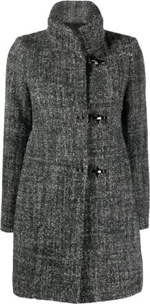 Fay Enkelrijige Jas - Dames - Mantel - Grijs - M - Wol - Jassen